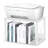 Desktop Printer Stand With Storage, Printer Stand Shelf Desk Organzier For Home/Office, Modern Wood Printer Riser Under Desk Small Table