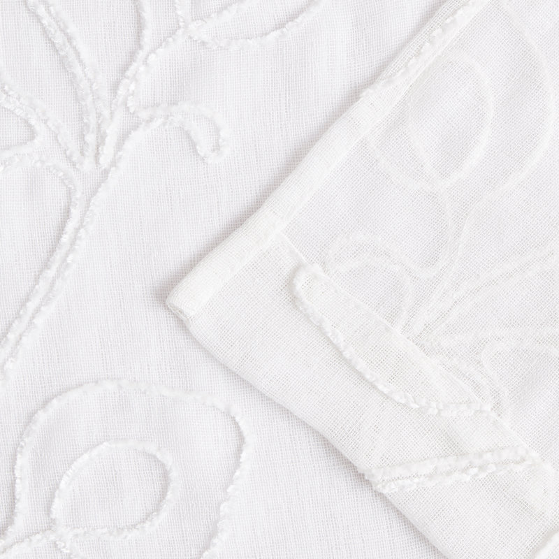 Helmetta Room Darkening Curtain Pair, 76" W x 96" L, White