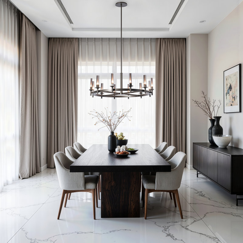 Windsor Chandelier, 16, Frosted Glass, Dark Smoke