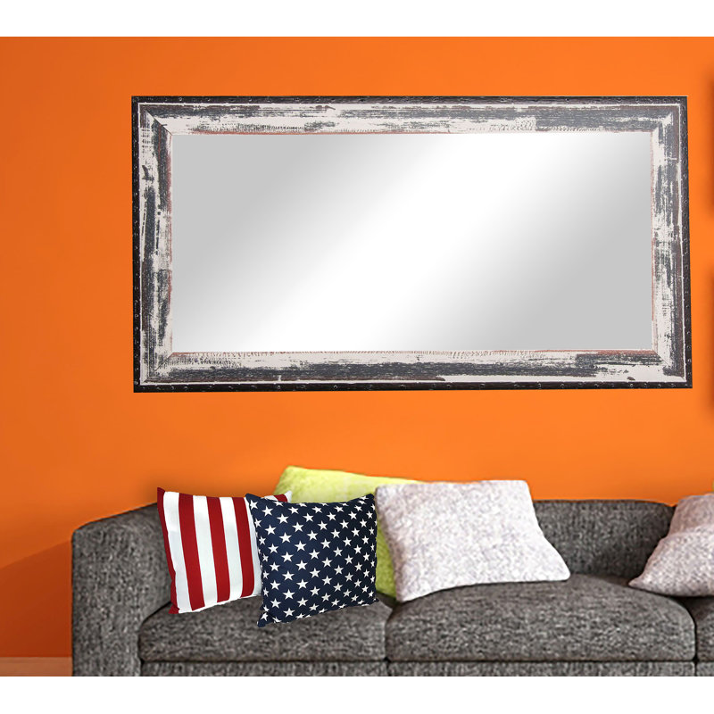 Hensel Wood Wall Mirror, 36" H x 67.5" W