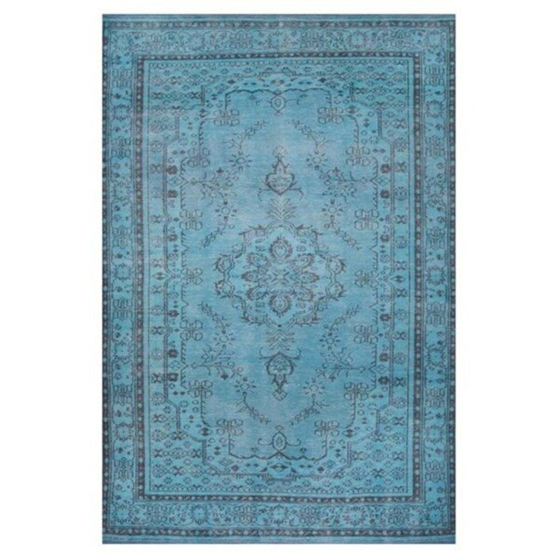 Premium Machine Washable Carpet, 4.6 x 6.2 Feet, 100% Polyester, 1850 g/m² | Pile Height: 0.2 Inches | Eco-Friendly Recycled Poly Cotton Underside | Perfect for Living Room, Bedroom, and High-Traffic Areas
