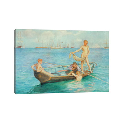 August Blue, 1896 by Henry Scott Tuke - Wrapped Canvas Painting