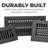 Madelyn Carter Solid Aluminum Contemporary Vent Cover with Damper - Floor & Wall Register - Black-65530787-65530802