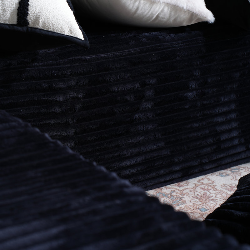 No Assembly Required Corduroy Fabric Sofa