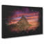 Sunset Over The Rock - Wrapped Canvas Print-56637608