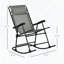 Ensemble de chaises berçantes d'extérieur pliables 2 pièces avec appuis-tête Outsunny