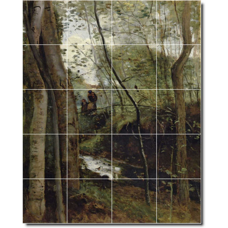 Carreau de peinture murale 32 po x 40 po 8 po x 8 po, Country 02124