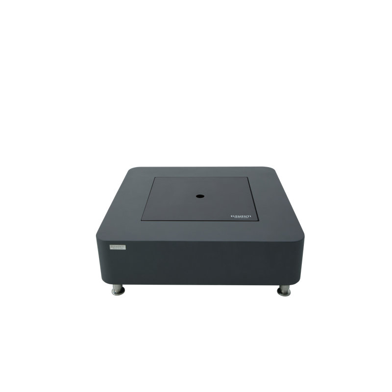 Perth 40" Ethanol Fire Table, Slate Black