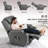 Polyester and Metal Frame Power Lift Recliner with Storage -786876505