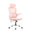 Chaise de bureau ergonomique en filet avec appui-tête réglable et accoudoirs rabattables-515231911