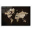  «Wood World Map» par Lori Deiter, art mural en verre acrylique, 24 po x 16 po-948605102