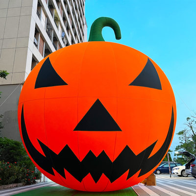 Giant 26Ft Inflatable Pumpkin Halloween Decoration with Blower, Large Outdoor Blow Up Yard Lawn Holiday Decor for Party (Without LED Lights)