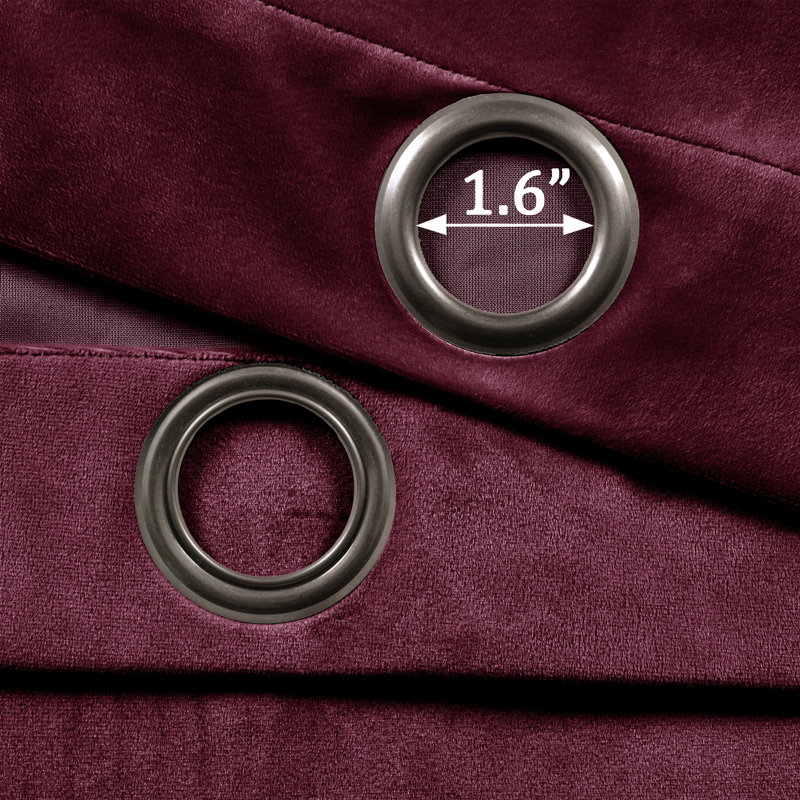 Room Darkening Curtain, Plum, 96.5cm W x 160cm L