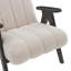Fauteuil moelleux moderne en bois avec structure