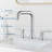 HGN Chrome 8 inches 3 Holes Bathroom Faucet, 2 Handle Bathroom Sink Faucets with Pop-up Drain-119322432