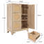 Armoire de rangement avec porte et 3 tiroirs, armoire avec tablette réglable pour le salon
