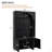 Farmhouse All-in-One Hall Tree with Adjustable Shelves, Retro Arched Entryway Storage Bench with 3 Cabinets, Wooden Coat Rack Organizer with 4 Golden Hooks for Mudroom, Hallway-1567912146
