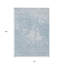 Tapis intérieur lavable abstrait bleu ciel et denim 10 pi x 14 pi HomeRoots
