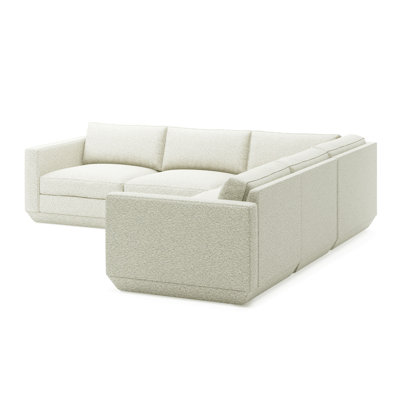 Canapé modulaire d'angle 5 pièces Podium