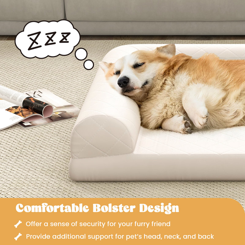 Polyester Pet Bed, White