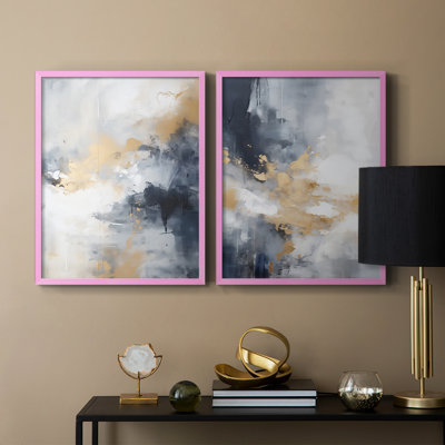FLORAL Series CCCLVI-Premium Framed Print -Ready to Hang - No Nails Required - No Nails Required