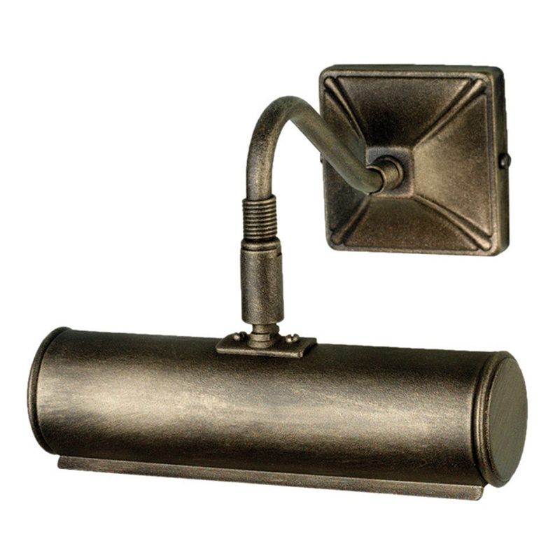 1 -Light Hardwired Dimmable Wall Mounted Picture Light, Black/Gold