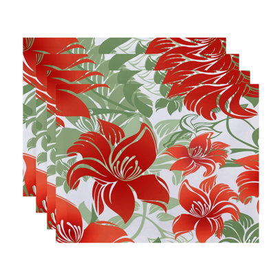 Stalbridge Polyester Floral Rectangle Placemat