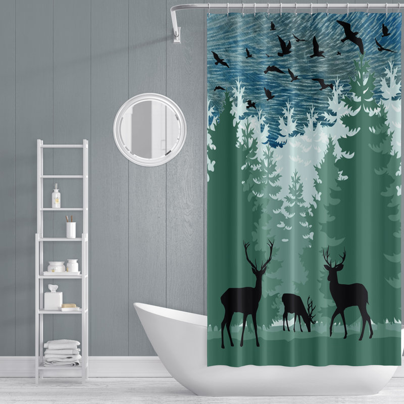 Rideau de douche simple Heide, H 93 po x l 70 po