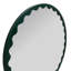 Miroir rond Santosh vert chasseur brillant festonné-449789078
