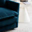 Canapé 4 places en chenille - Canapé modulaire en tissu et respirant en chenille bleue: