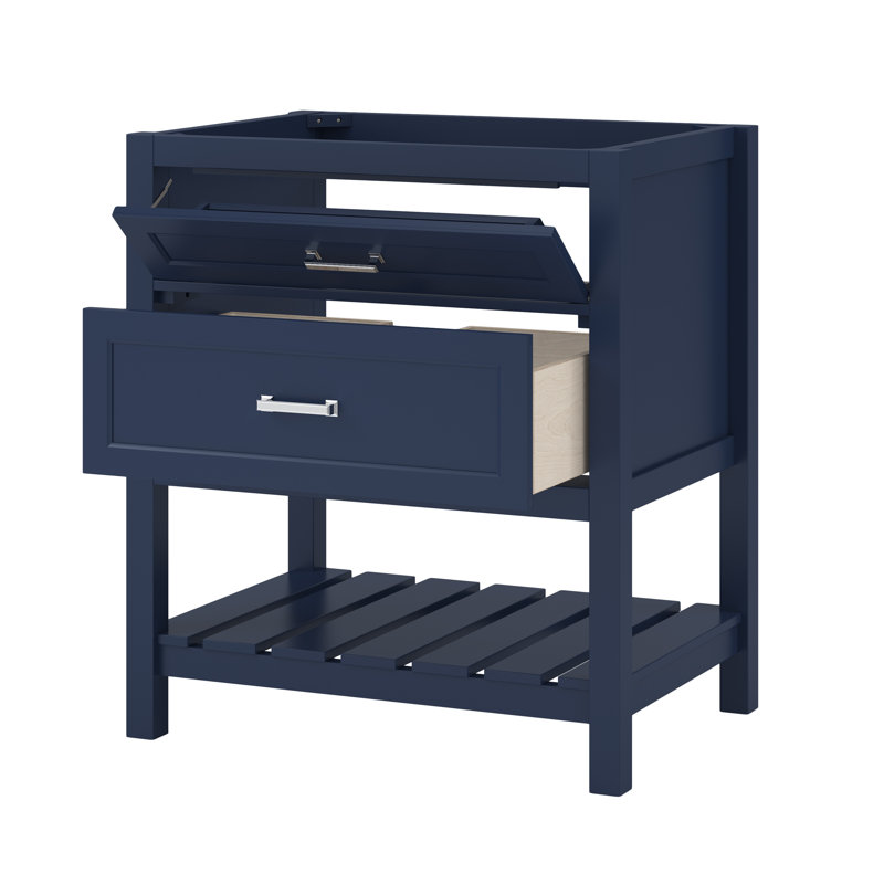Lawson 30-Inch Aegean Blue Freestanding Bathroom Vanity Base Cabinet