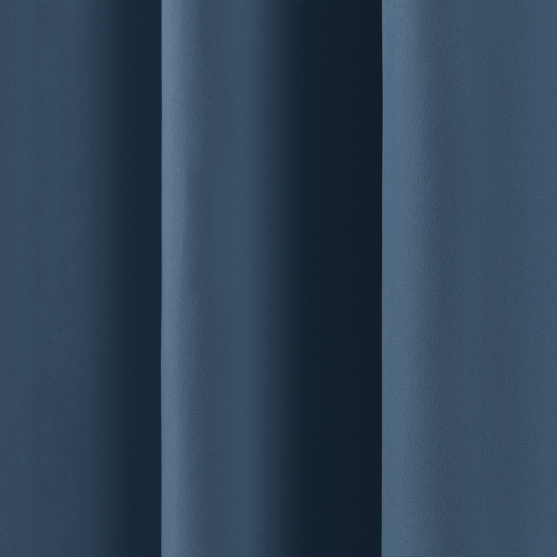 Paire de rideaux occultant Aubreey, Indigo, L 52 po x L 72 po