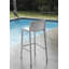 Tabouret de bar d'extérieur de qualité commerciale 29 po - ensemble de 4, conception perforée et filet, polypropylène toutes saisons, empilable, sans assemblage-604592358