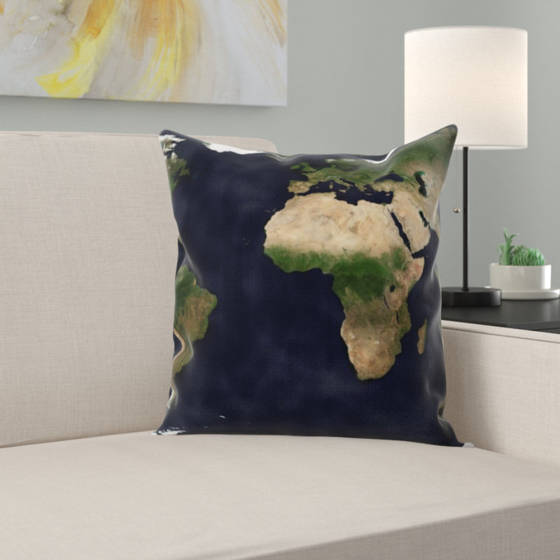 Coussin décoratif terre