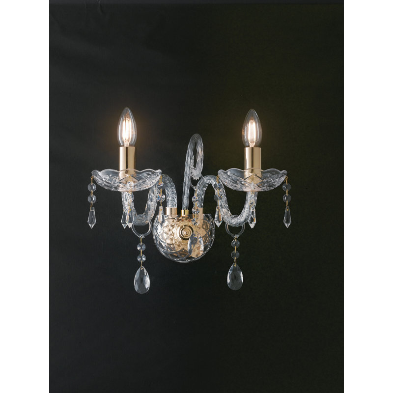 Cordelia Glass Candle Wall Light