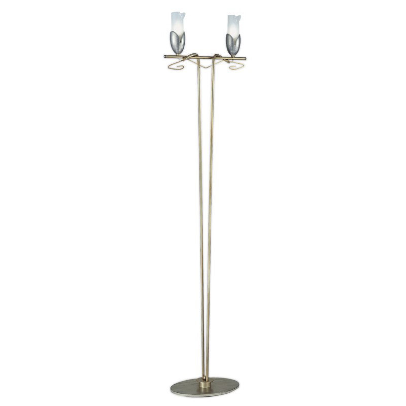 Torino 69'' Weathered Champagne Candelabra Floor Lamp