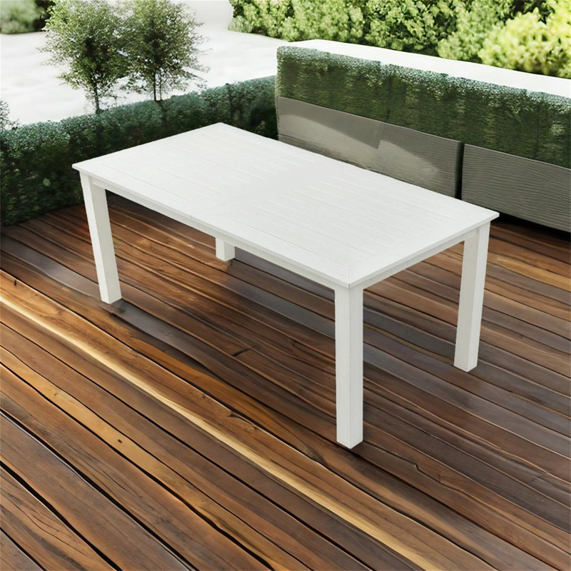 Table de salle à manger en plastique, Blanc