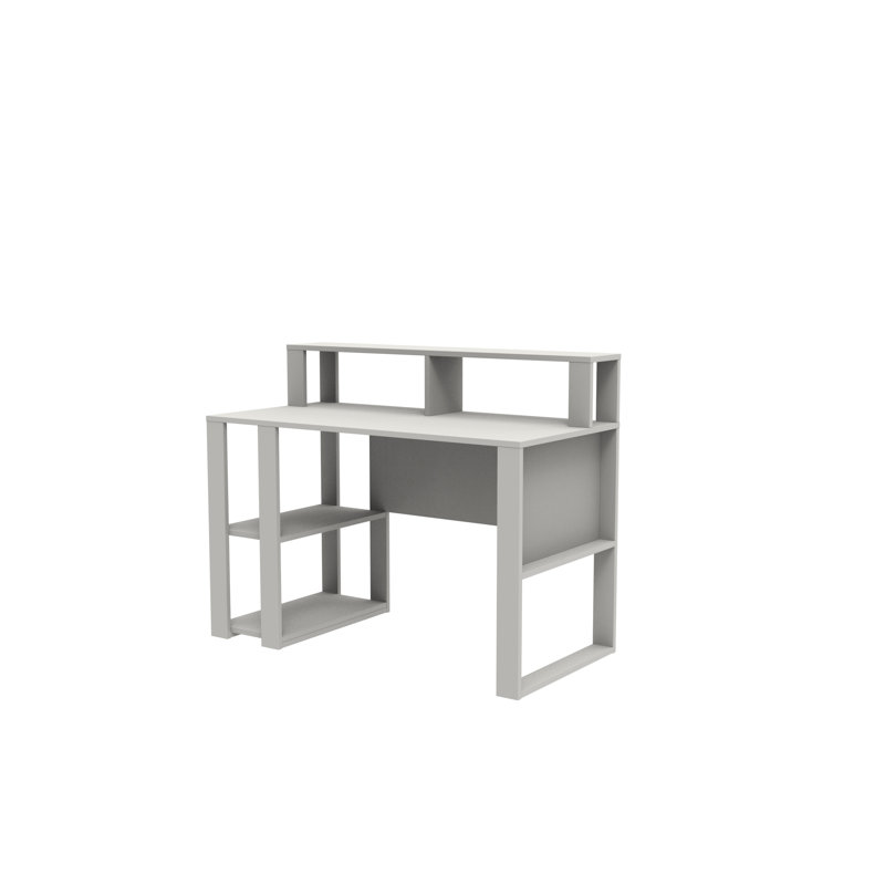 Bureau d'écriture à motif géométrique, Blanc