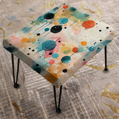 Multicolor Dance Polka Dots Pattern III - Polka Dots Rectangle Ottoman