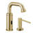 BathSelect Marsala Brushed Gold Commercial Touchless Automatic Sensor Faucet