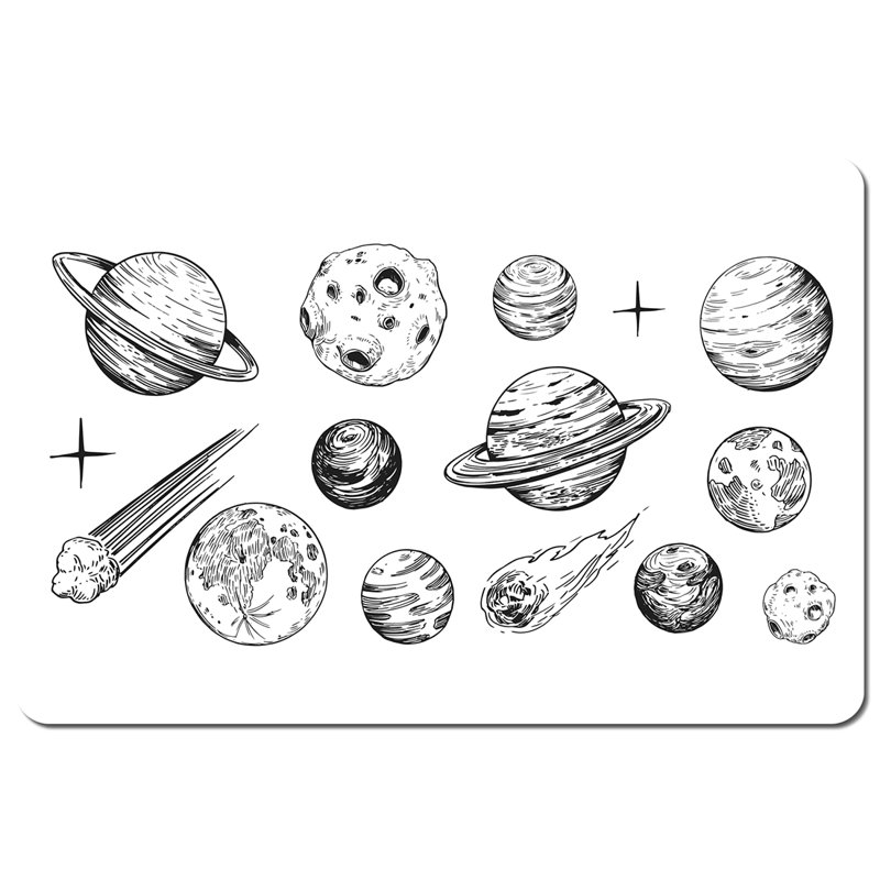 Druey Wood No Pattern Rectangle Placemat