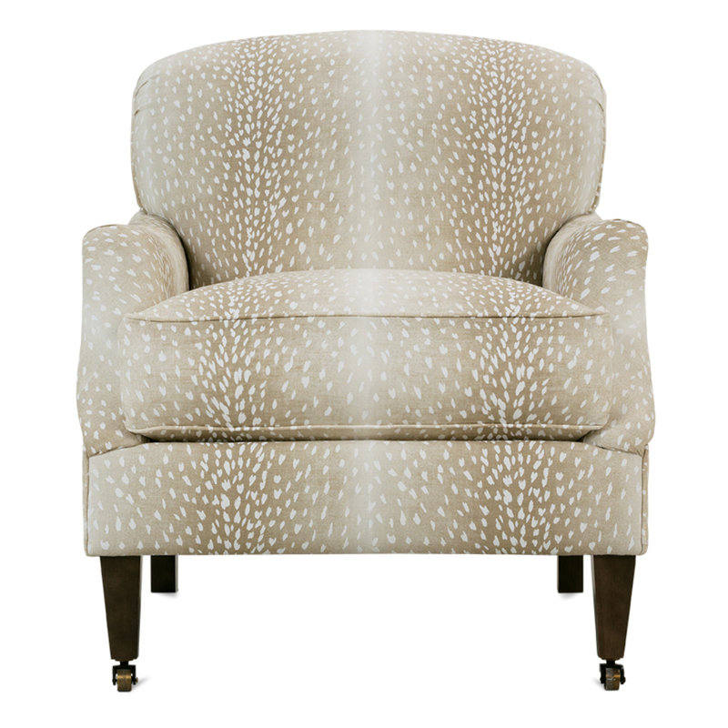 Marleigh Armchair, Chocolate, Wheat Linen (11168-58)
