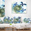 Coussin lombaire floral fractal