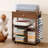 Craft Sewing Table with Machine Platform,drawer and 10 Vinyl Roll Holders
