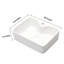 Lavabo de salle de bain 19 po x 15 po en céramique blanc moderne - rectangulaire, teinté, sur comptoir 19 po x 15 po, blanc, teinté
