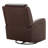 Louisa Genuine Leather Swivel Glider Power Recliner-101370428