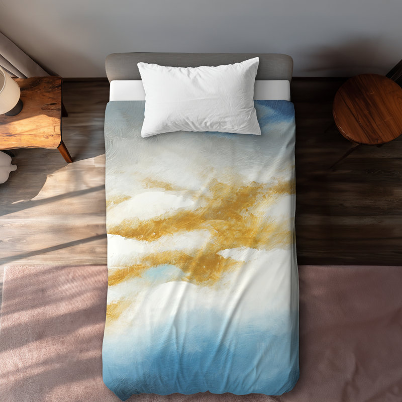 Abstract Clouds Blue Contemporary Duvet Cover | Home Decor