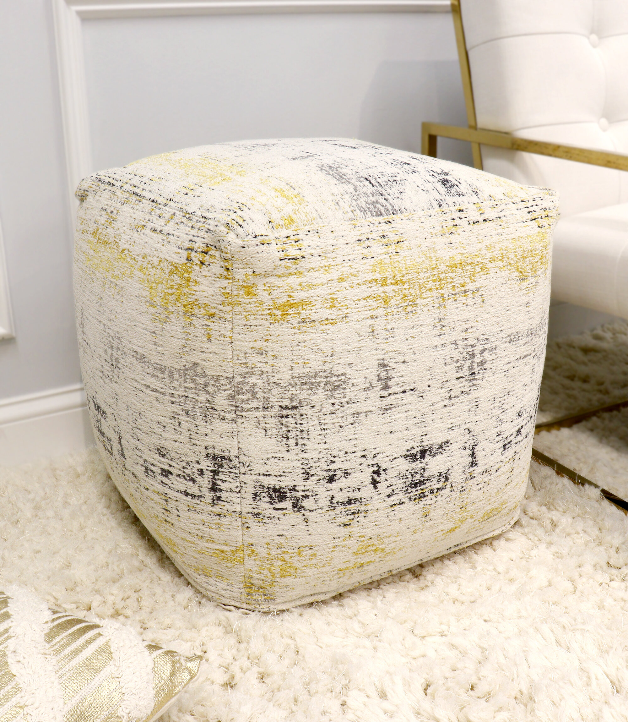 Wrought Studio Golla Upholstered Pouf & Reviews