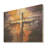 Minimalism Religious Cross I - Religious Landscape Wood Art On Natural Pine Wood-945570874