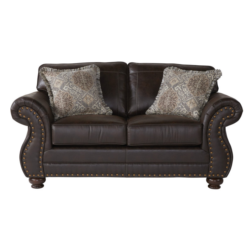 Causeuse capitonnée en tissu Evgeny